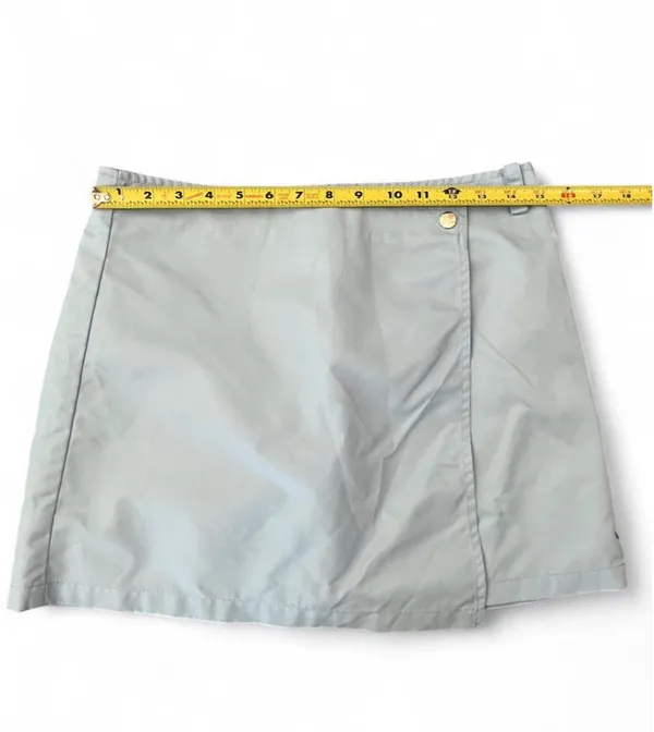 Oval Square Shine Mini Skirt Blue Small - Image 8