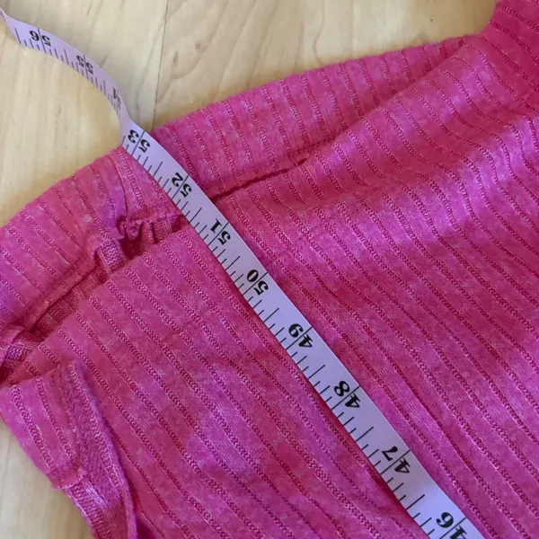 Anthropologie Daily Practice Pink Ribbed Barre Midi V-Neck Dress Size Large‎ NWT - Image 10