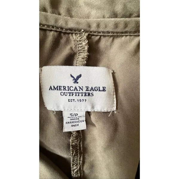 American Eagle Utility Vest Olive Green Lightweight Size S - Image 2