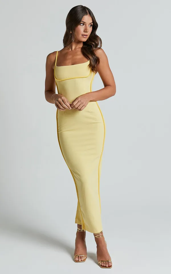 New Showpo ABEGAILLE Midi Dress Bodycon Dress Size Large MSRP $99 - Image 3