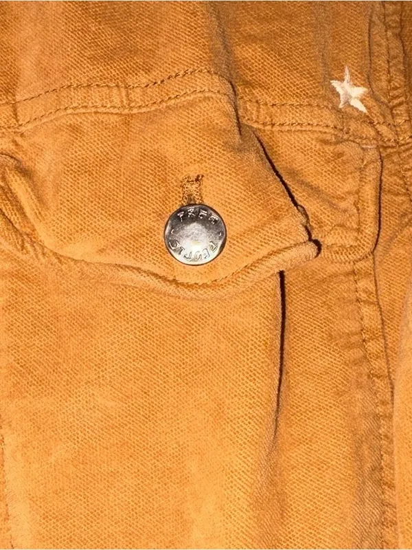 Free People Everlyn Jacket Corduroy Utility Jacket Small Camel - Image 7