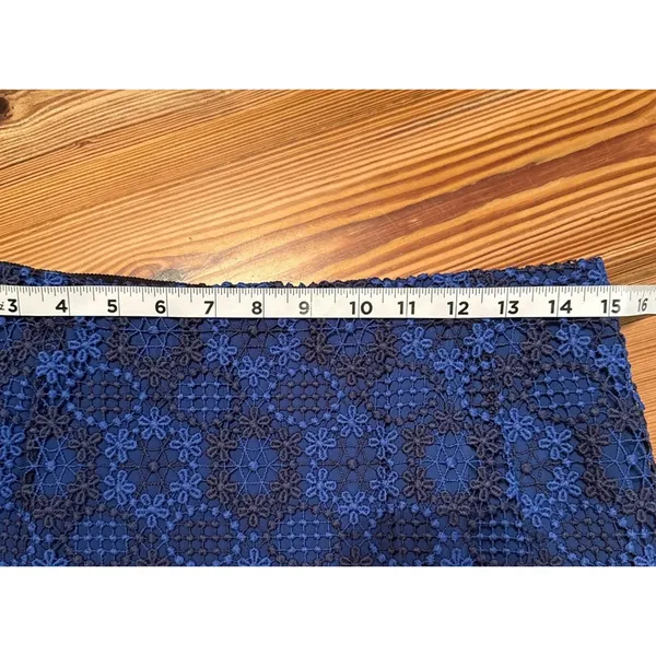 Sandro Paris‎ Lagon Skirt Royal Blue Size 3 (30” Waist) Lace Crochet Overlay - Image 8