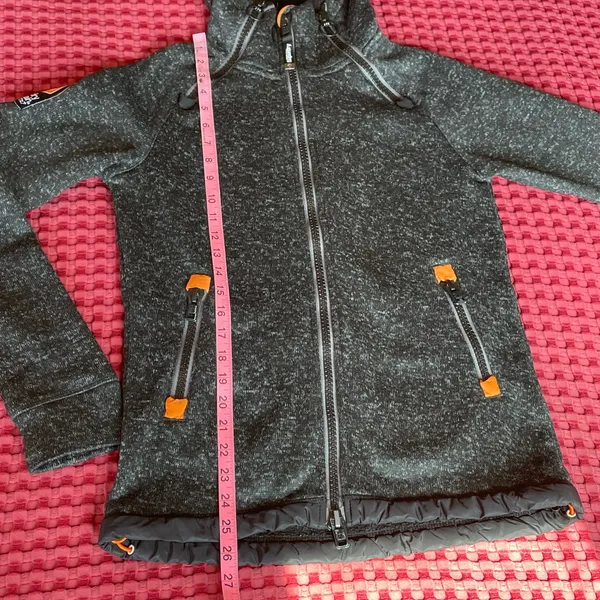 Superdry Mountain Storm Team Fuji Jacket Men’s S Gray StormDouble Ziphood - Image 9