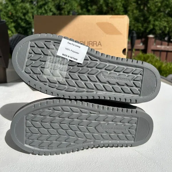 Koolaburra by UGG Short Gray Suede Boots Size 5 Women’s Shearling Lined with Box - Image 5