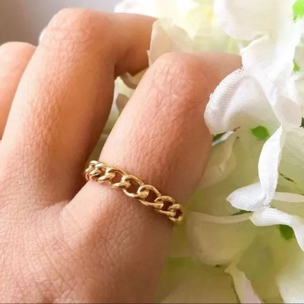 3/$30 💛 Chain Ring Gold - Image 3