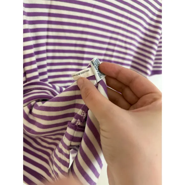 Polo Ralph Lauren purple and white striped polo size s - Image 5