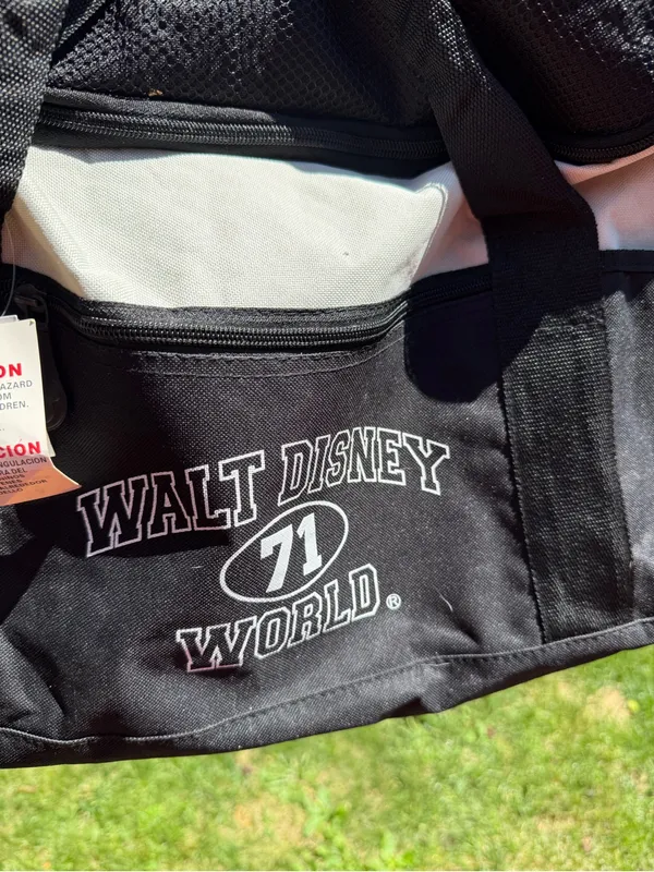 Walt Disney World Resort Parks Mickey Mouse Carry On Duffle Bag Vintage New - Image 3