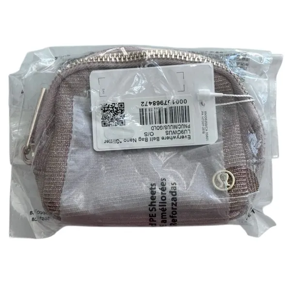 Lululemon Everywhere Belt Bag Nano Glitter Pink Champagne/Muse/Gold - Image 6