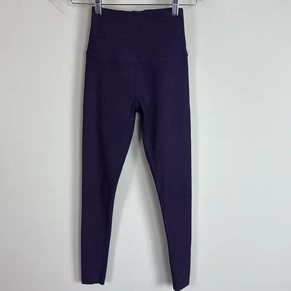Beyond Yoga Spacedye Vitalize Full Length High Waist Leggings‎ Heather Purple XS - Image 5