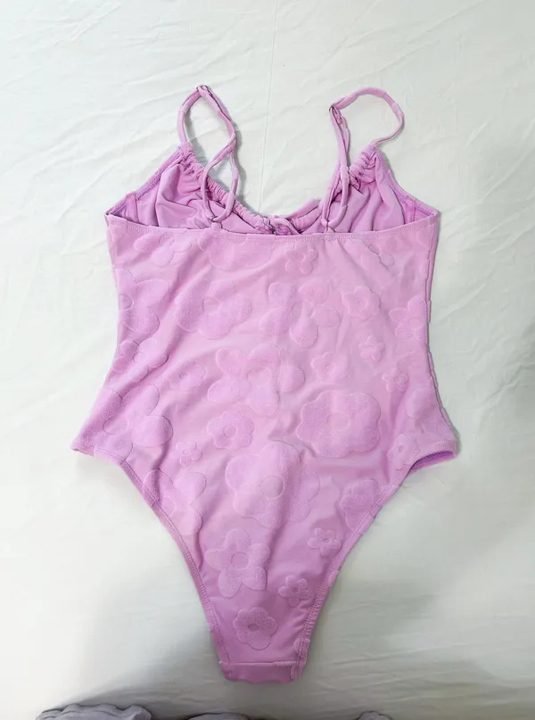 Pink Lily One Piece Bathing Suit - Image 2