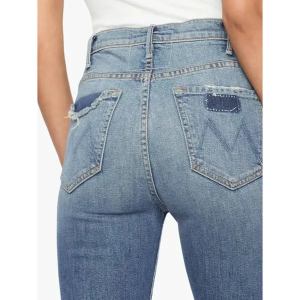 Mother Superior The Hustler Ankle Fray Jeans - Image 2