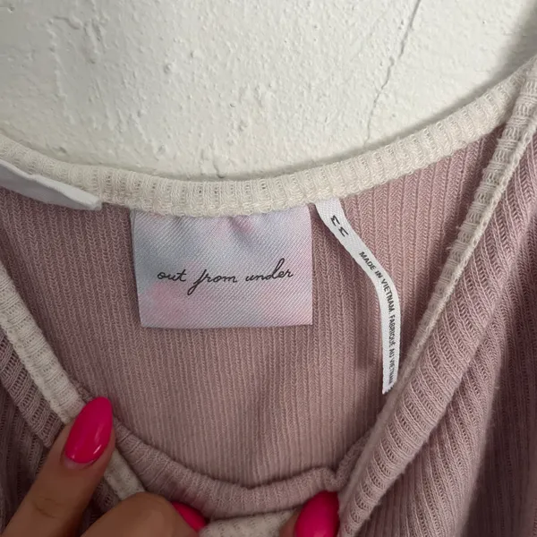 Cropped Pink Purple Tank Top - Image 3