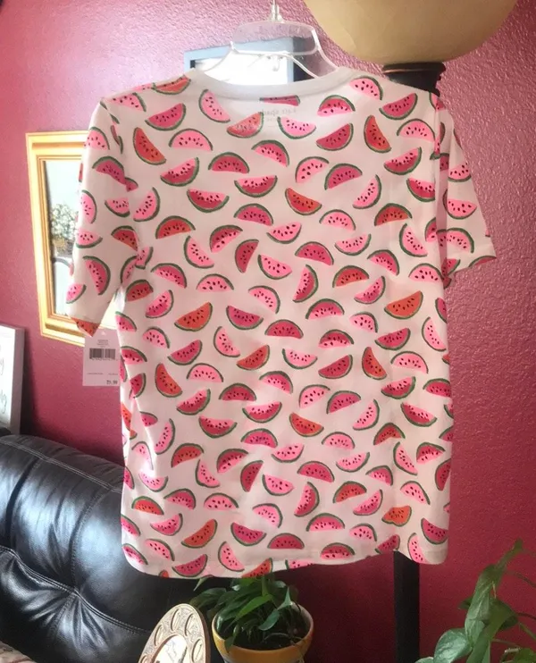 Kate Spade Watermelon M NWT Short Sleeve Tee Shirt - Image 4