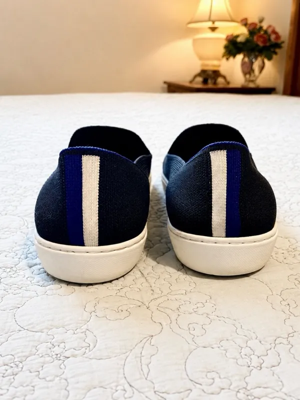💥ROTHY’S The Original Slip On Sneaker Navy Knit Eco Friendly Women’s Sz 10💛 - Image 3