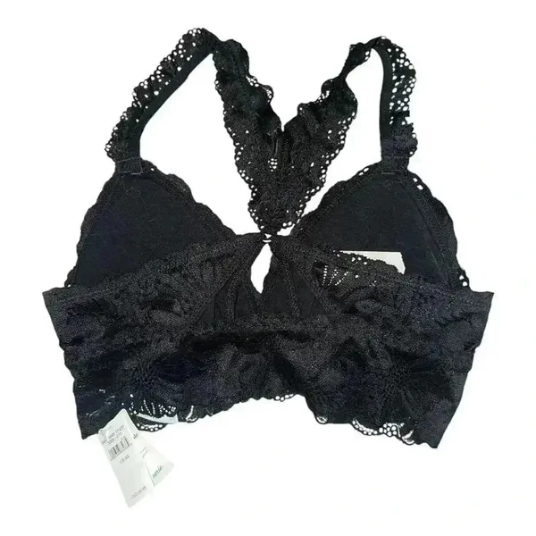 Aerie Black Lace Garden Party Bralette,‎ XSmall - Image 2