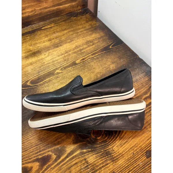 Lauren Ralph Lauren Black Slip On‎ Sneakers Size 9 - Image 7