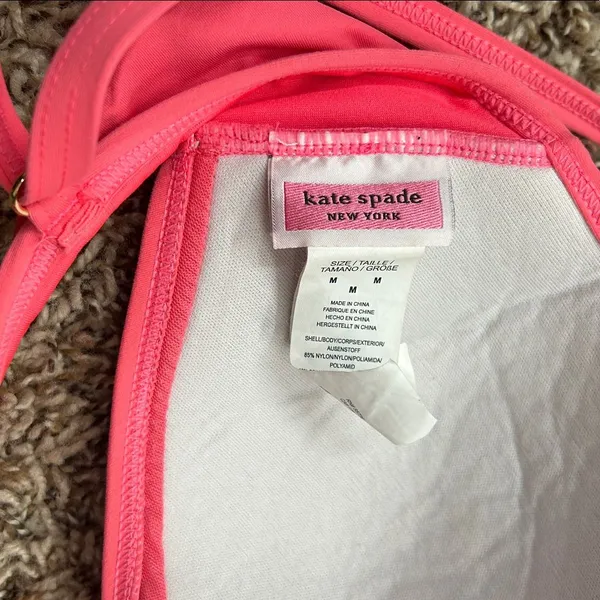 Kate Spade Pink Bikini Top Sz M - Image 4