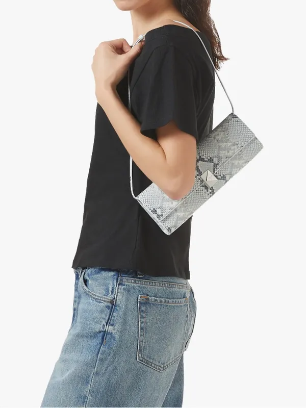 kate spade Deco Snake Embossed Leather Shoulder Bag in pale sapphire - Image 11