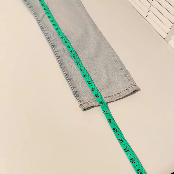 AEROPOSTALE Jeans Sz 6R Light Wash Distressed Ankle Straight Leg‎ Stretch - Image 11