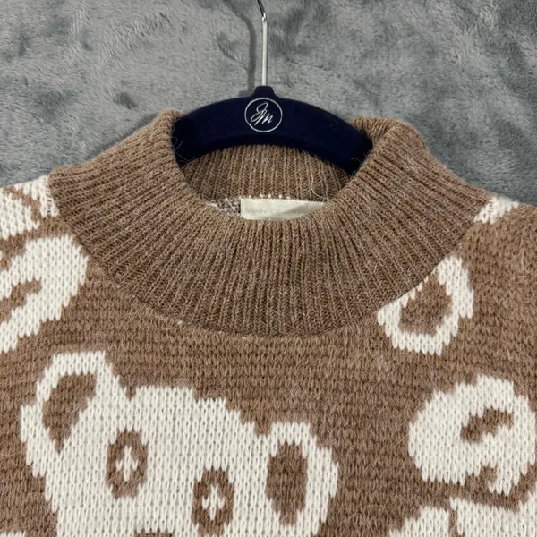 Vintage Needles & Yarn Teddy Bear Fluffy Knit Sweater - Image 6