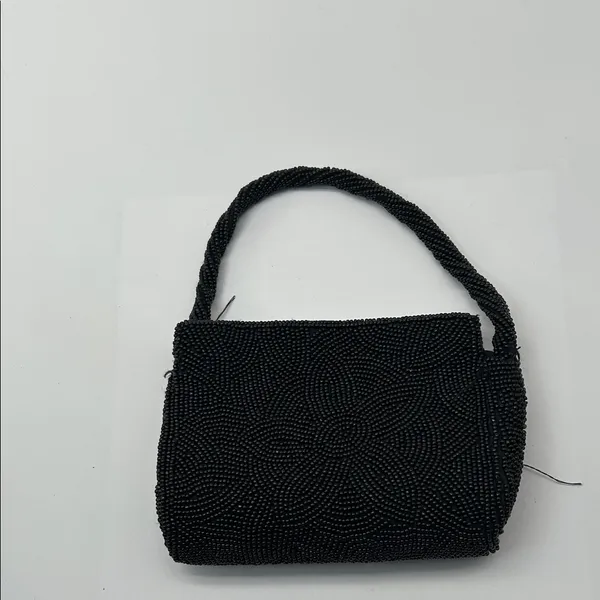 Bloomingdale's Elegant Black Beaded Wristlet - Image 9
