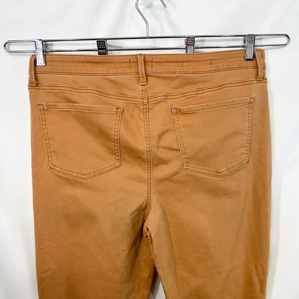 NYDJ Size 14 Jeans Margot Girlfriend Tan High Rise Stretch Straight Office 1116 - Image 5