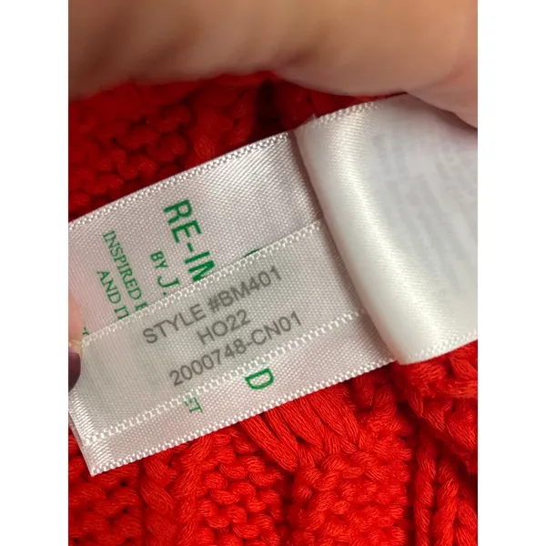 J. Crew Cotton blend cableknit side-slit crewneck sweater, style:Bm401, size s/m - Image 6
