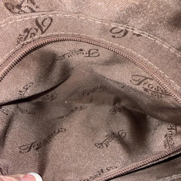 Vintage Y2k Fossil Boho Hippie Gypsy Brown Crossbody Genuine Leather Purse‎ Bag - Image 12