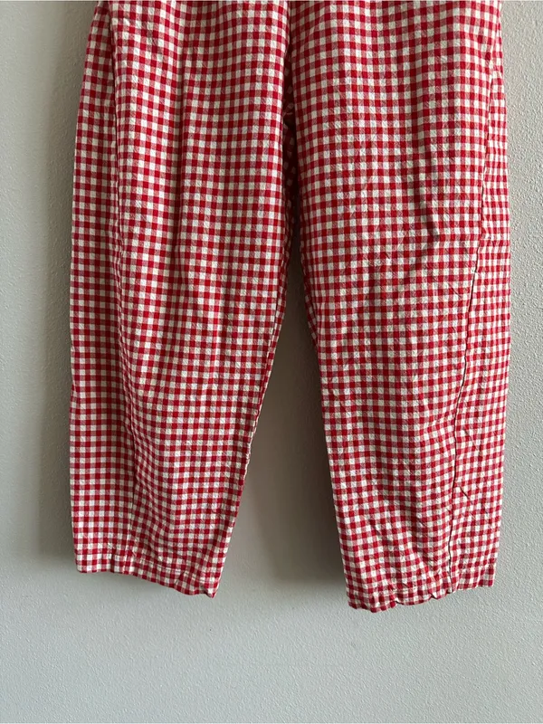Le Bon Shoppe Arc Pants, Red Gingham Medium - Image 3