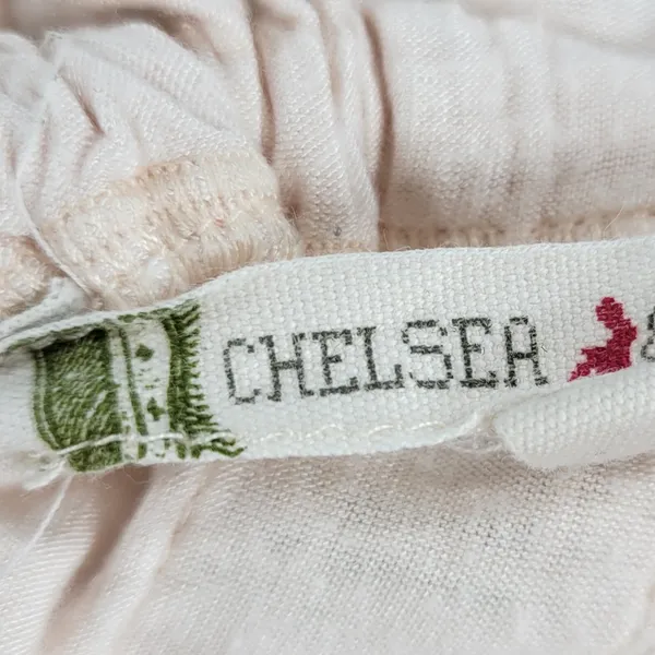 Chelsea & Violet Top Womens M Pink Collar Tie Ruffle Lace Trim Sleeveless Tank - Image 4