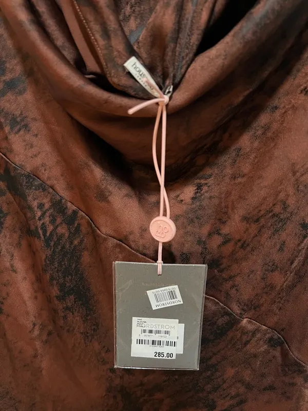 House of CB Alaina Antique Copper Bias Cut Maxi Dress NWT Size Large - Image 8