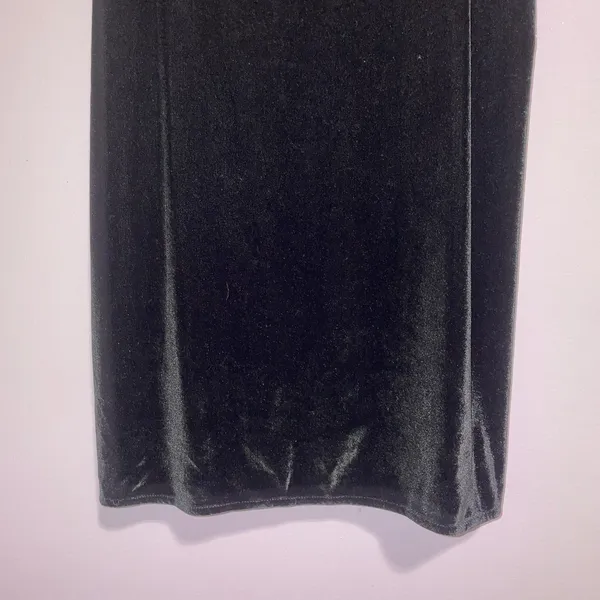 Victoria's Secret Velvet Slip Dress Women XS Black Mini Sexy Whimsigoth Witch - Image 3