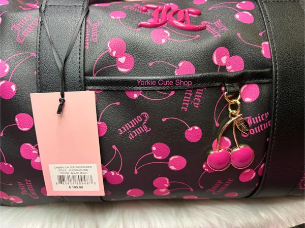 Juicy Couture NWT Cherry on Top Weekender Duffle Bag - Image 3