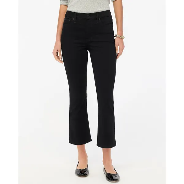 J Crew Flare Crop Jeans 30 Black NWT Bootcut‎ All Day Stretch BT057 J.Crew - Image 2