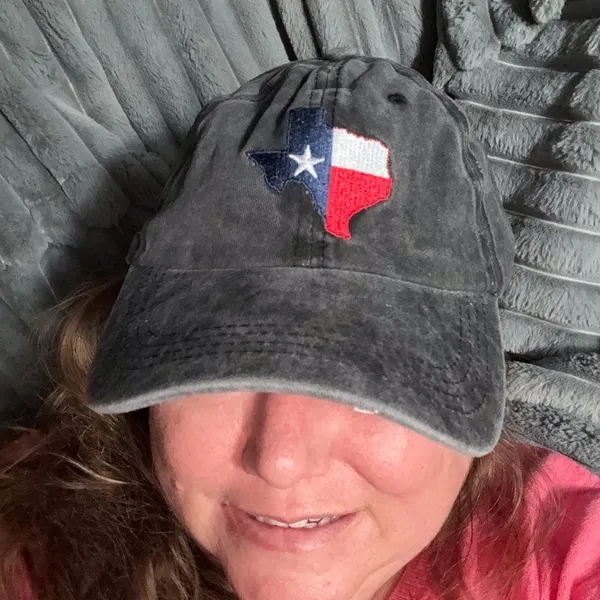 New Texas baseball dad hat embroidered on gray background os - Image 2