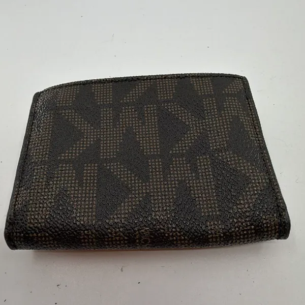 Michael Kors Compact Wallet Brown Signature Coated Canvas Wa - Image 3