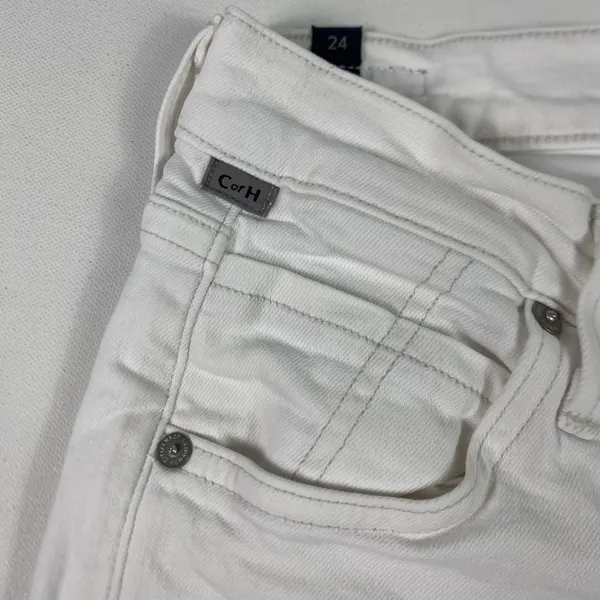 Citizens Of Humanity Elsa Jeans Womens 24 White Mid Rise Slim‎ Crop Ankle Denim - Image 10