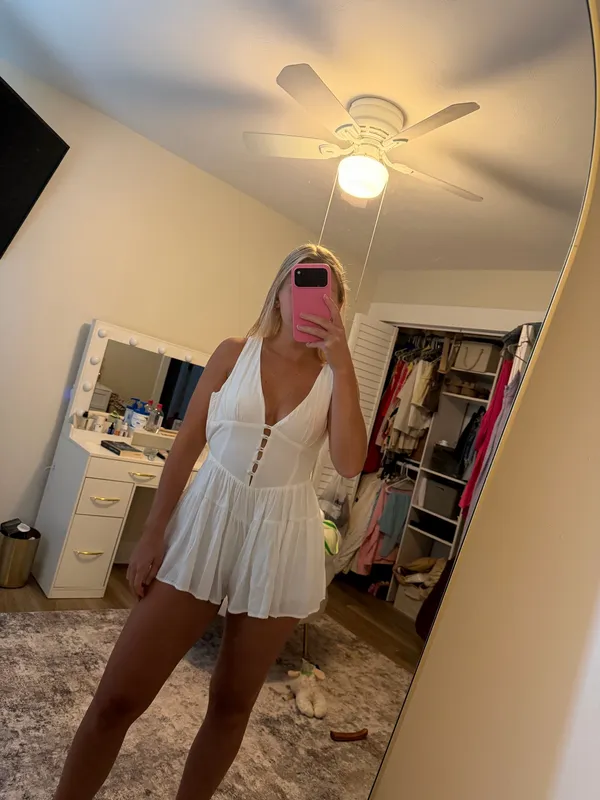 Princess Polly Romper White - Image 4