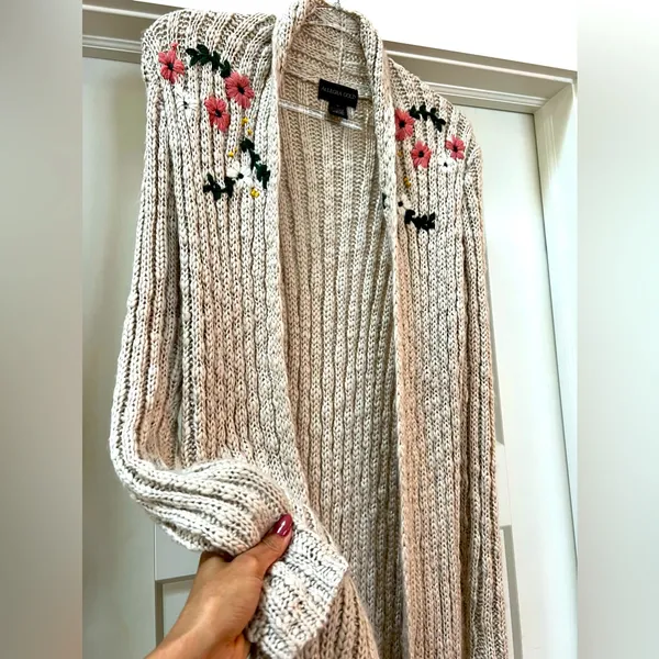 Long Sleeve Knit Cardigan - Image 3