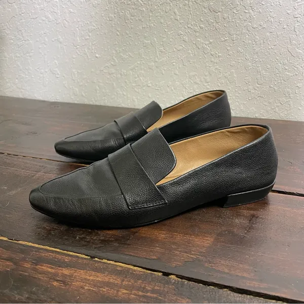 Steve Madden Hollie Pointed Toe Loafer Flats Size 7.5 Black Career Wear Office - Image 3
