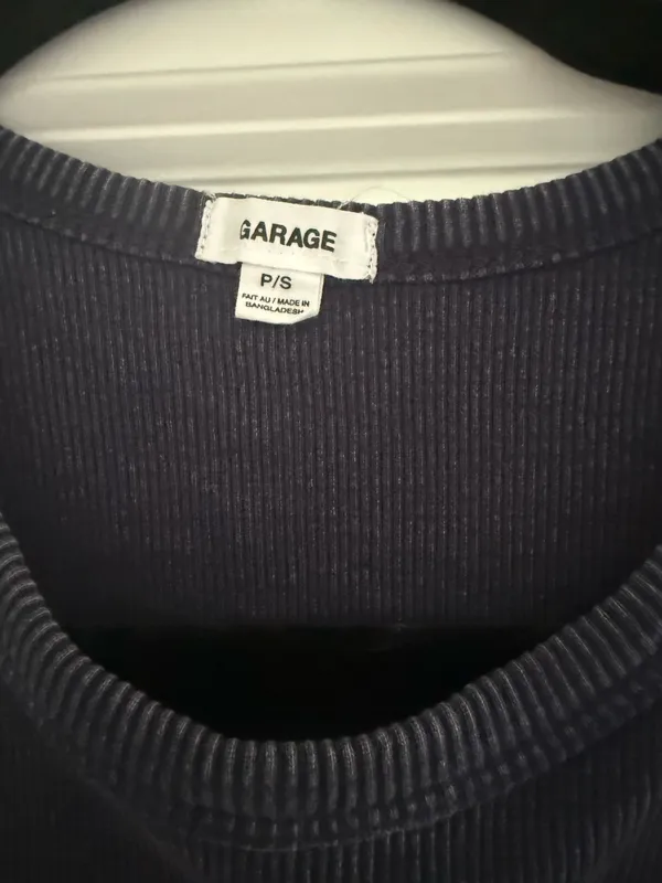 Garage Navy Ribbed 'West Village' Tank Top - Image 3