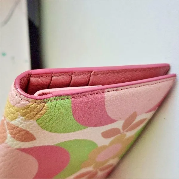 Limited Edition Floral Compact Leather Wallet - Image 3