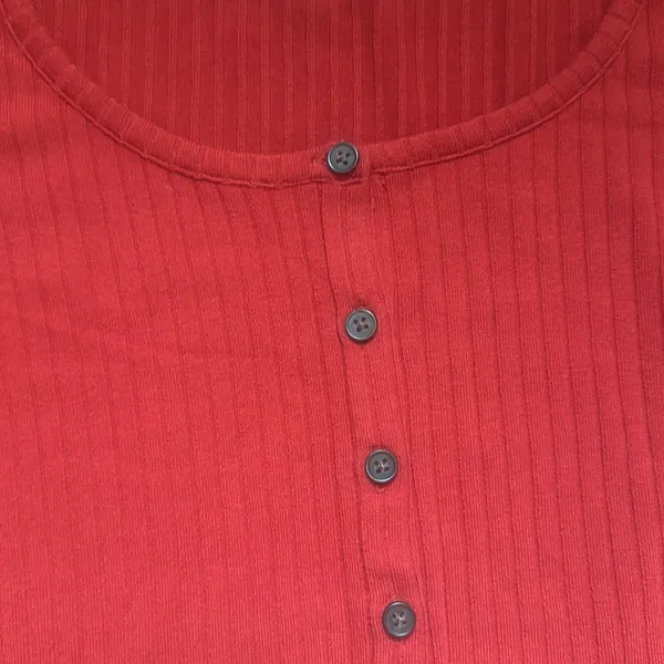 Madewell Women’s Ribbed‎ Cardigan Crop Tee in Scarlet - Image 7