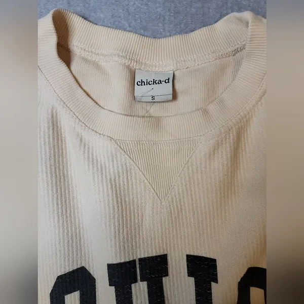 Chicka-D OHIO Corded Boxy Crewneck Sweatshirt - Size M - Gameday Chic - Image 6