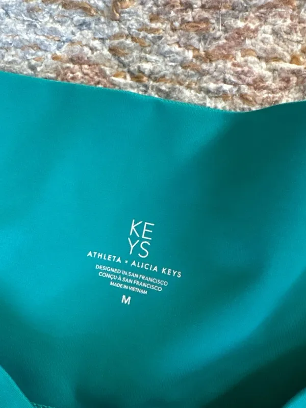 Athleta and Alicia Keys High-Waist Bikini Bottoms - Green & Lime - Image 2