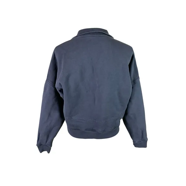 Outdoor Voices Charcoal Gray Quarter Zip Oversized Pullover Sweatshirt Small - Image 3