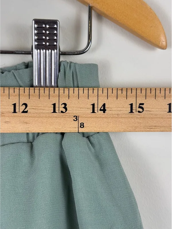 Staring at Stars UO Sage Green Layered High Low Chiffon Skirt Small Boho - Image 10