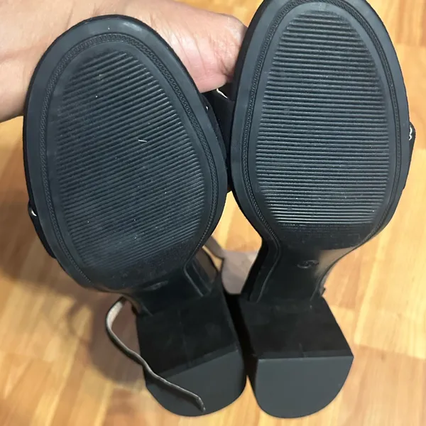 a new day Black Block Heel Sandals size 10 - Image 3