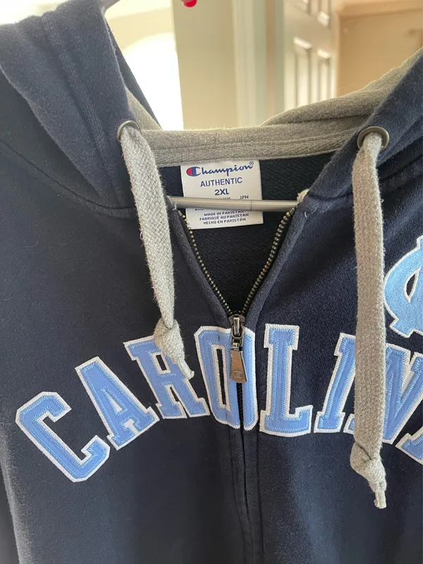 vintage champion zip-up oversized hoodie - Image 2