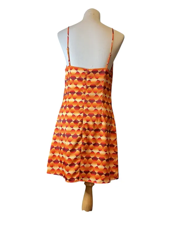Urban Outfitters Retro Geometric Cowl Neck Mini Dress - Image 2